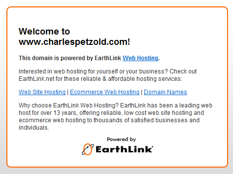 Totally Inaccurate EarthLink Greeting