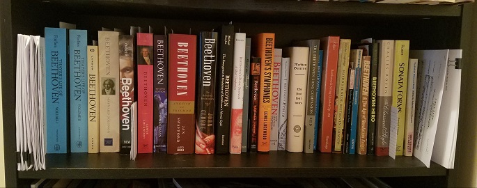 Beethoven Books on One Shelf