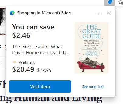 Microsoft Edge Popup