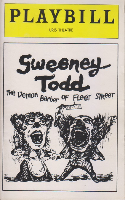 Playbill for Sweeney Todd