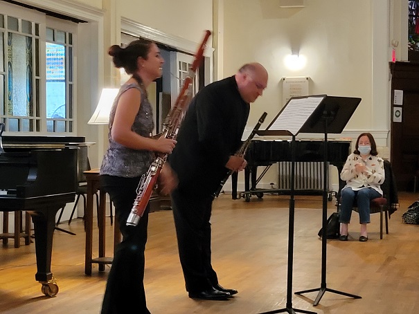 Bassoonist Gina Cuffari and Clarinetist Vadim Lando