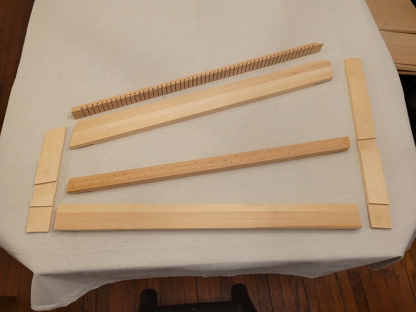 Troubadour Virginal Keyboard Frame Parts