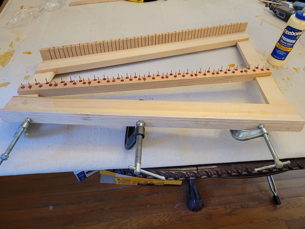 Troubadour Virginal Keyboard Front Batten